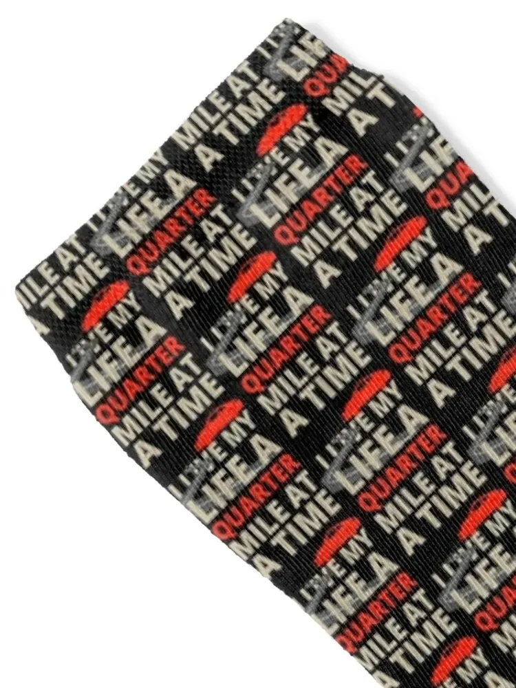 I Live My Life A Quarter Mile At A Time Fast And The Furious Socks Wholesale cartoon Man Socks Women's