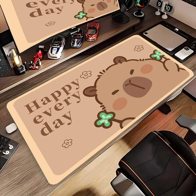 CUTE Capybara Mousepad INS Large Computer Office Keyboard Table Mat Students Cabinet Gamer Desktop Mouse pad Cup Mats Deskpad