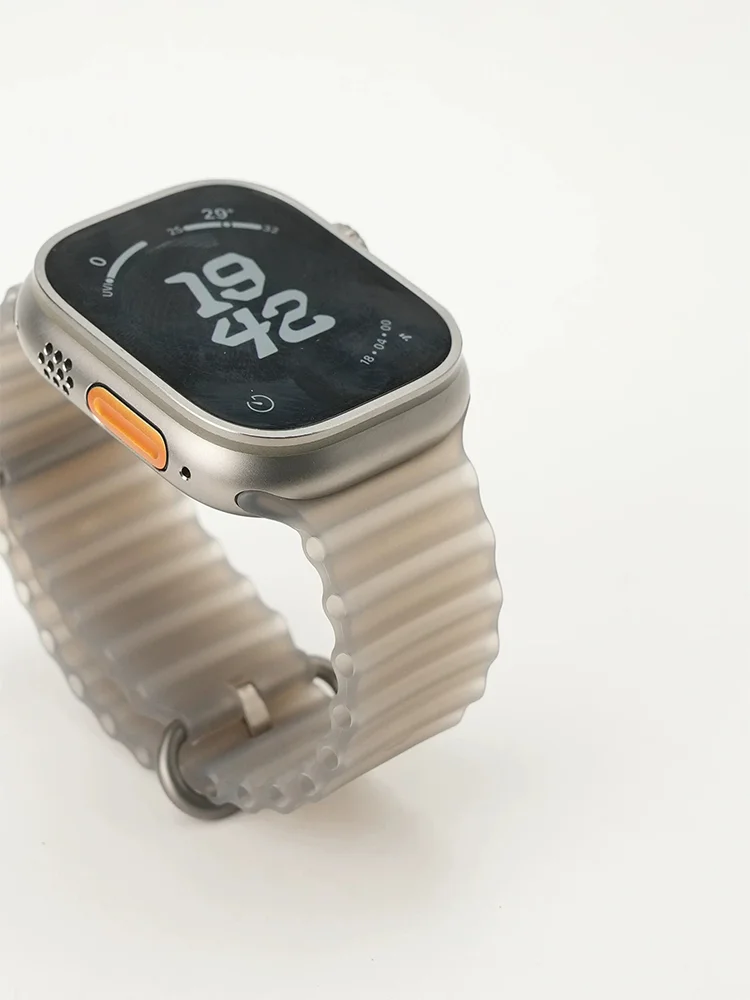 Durchscheinende Ozean-Armbänder für Apple Watch Ultra 4 3 2 49mm 44mm 42 45mm 41 46mm Sport-Armband iWatch Series 12 11 10 9 8 7 6 SE