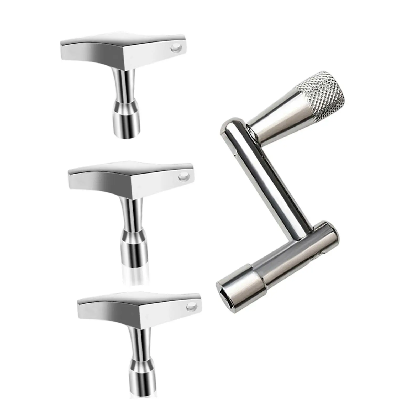 Portable Drum Key Metal Tuning Wrench Hand Tool Set for Drum Set Tension Adjustment and Hardware Fixing