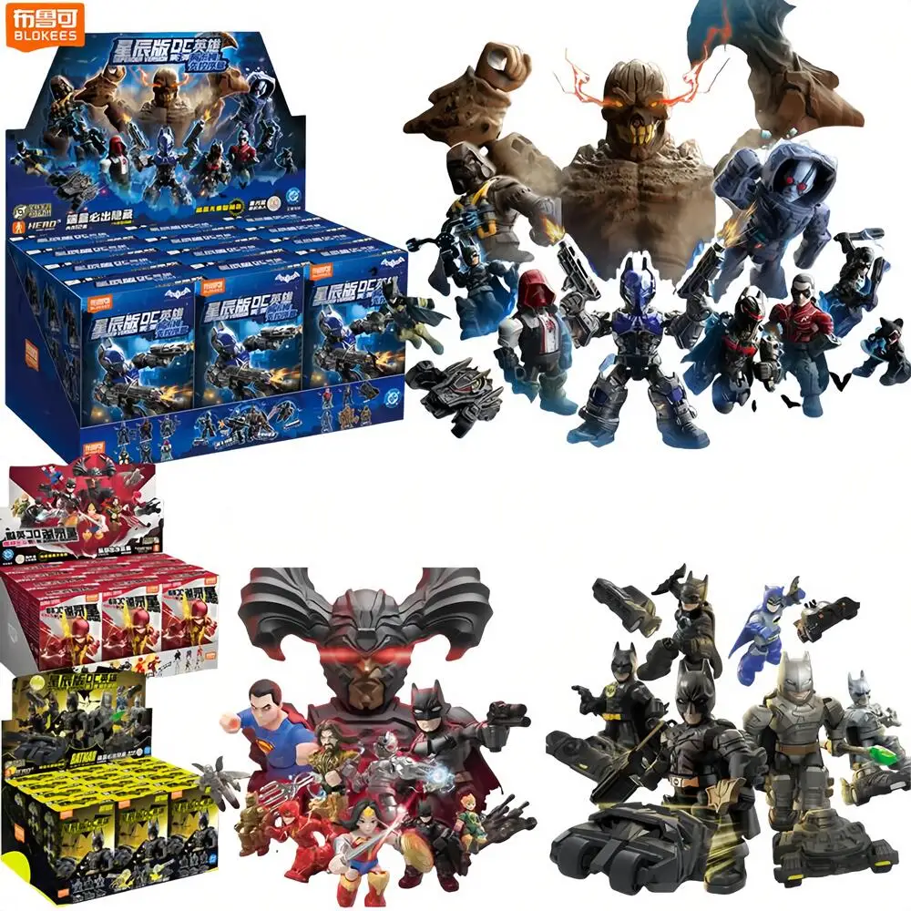 Blokees DC Marvel Hero Arkham Knight Batman E03 Nightwing Red Hood Star Edition Series Anime Character Batman Collectible Toys