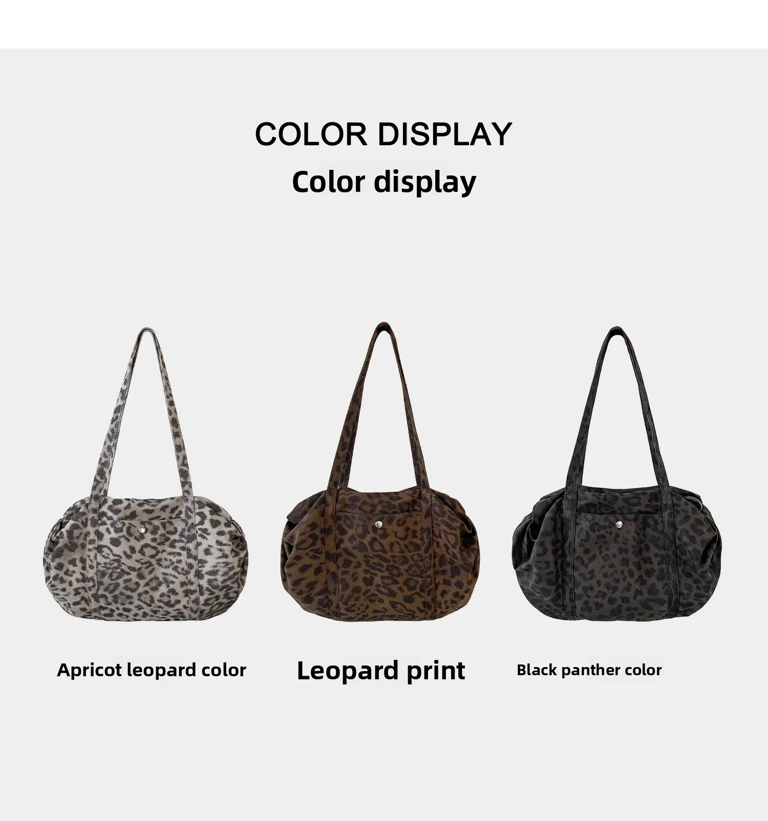 Wilde Leopardenmuster Nylon Umhängetasche Große Kapazität Multipocket Tote Bag Trendy Frauen Casual Geldbörse Guangzhou Hochwertige Tasche – Detail 6
