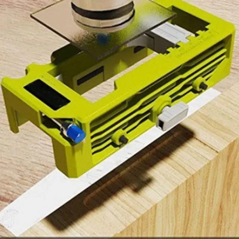 Door Hinge Mortiser Template Hinge Jig Router Door Latch Installation Kit Adjustable Power Tool Chiseling Hinge Mortiser For