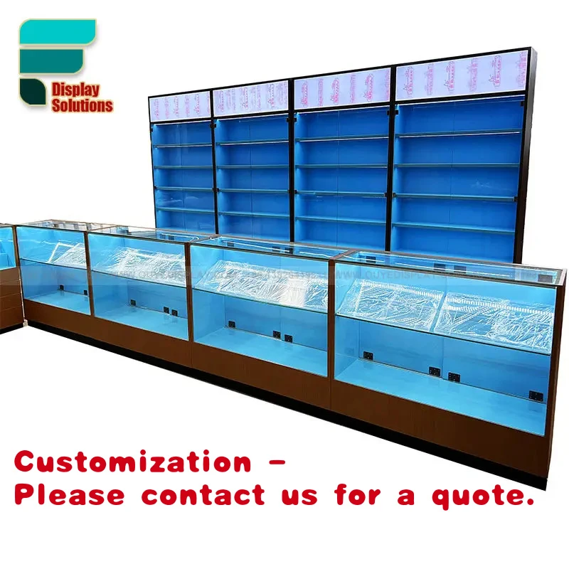 

Современная напольная многоярусная витрина для табачных изделий с высокой вместимостью