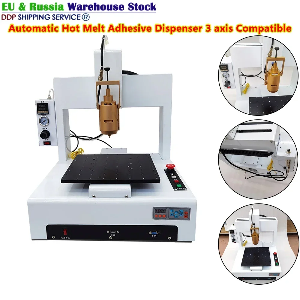 3 Axis Glue Dispenser 331H Automatic Round Circle Liquid Dispensing Machine  Melt Adhesive for Phone Frame Mobile Screen Repair