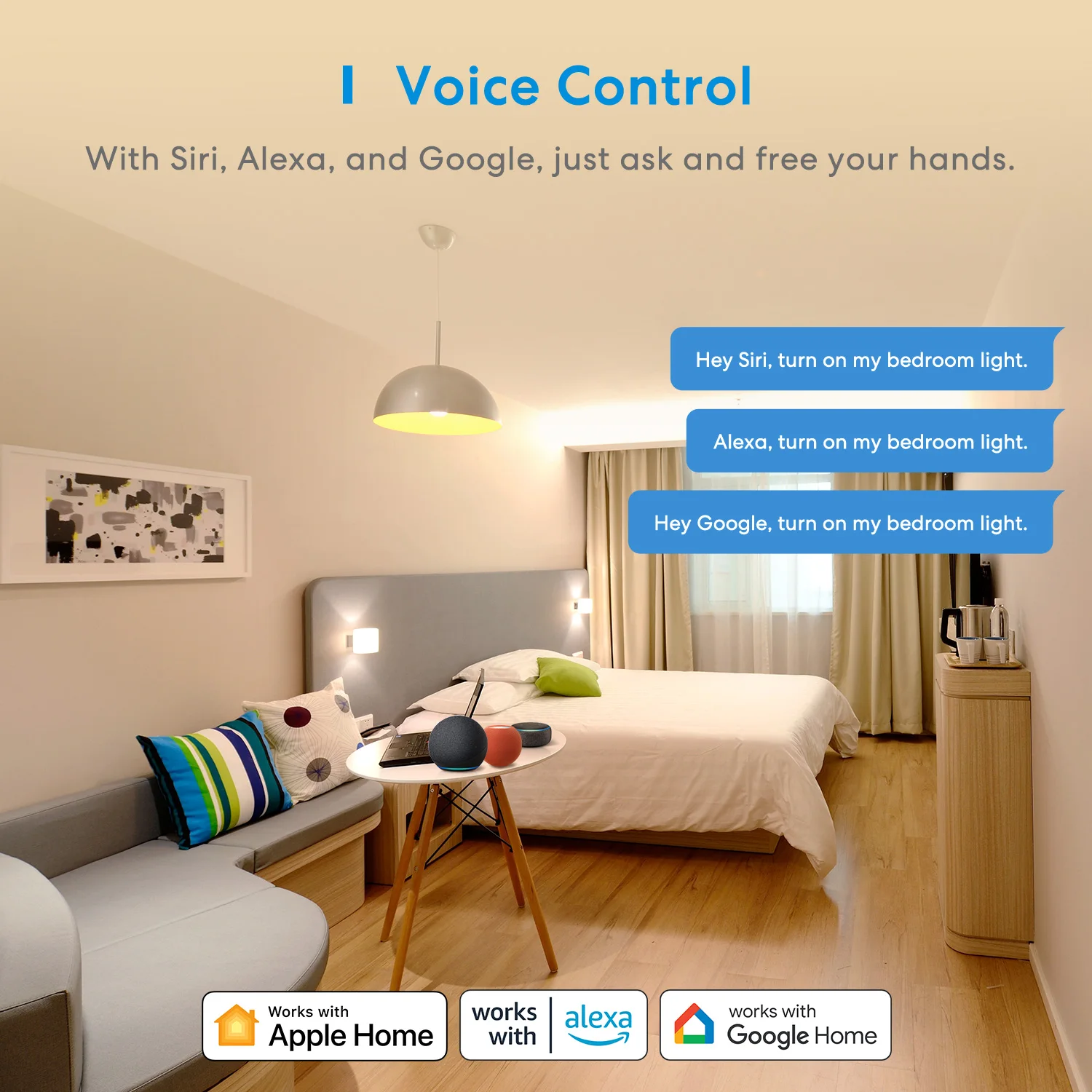 Meross HomeKit Kit Kit Interruptor Dimmer Inteligente, Wi-Fi, Luz LED Regulável, Trabalhe com Alexa, Google, SmartThings, Sem Hub, 3 Vias