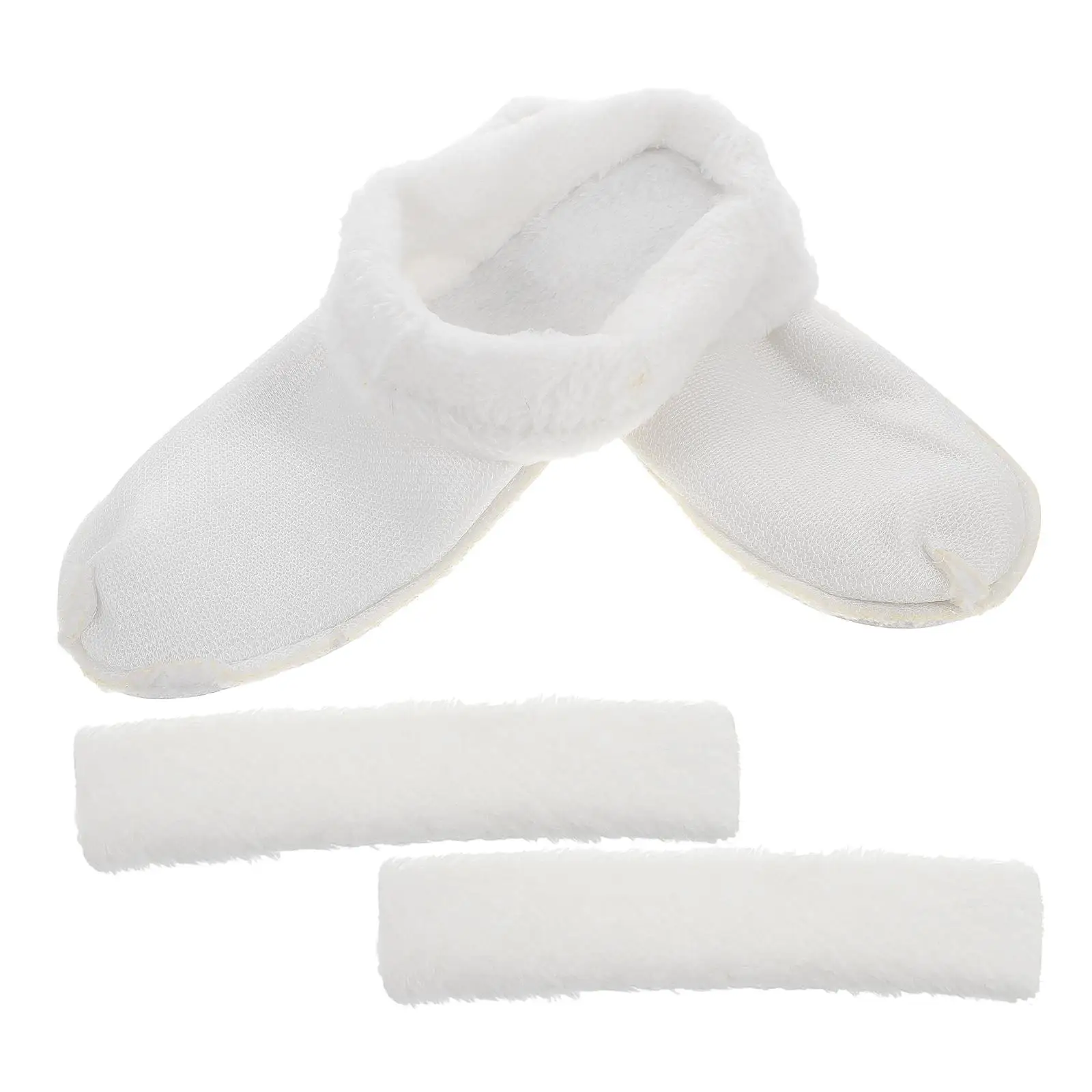 Fluffy Shoe Liners Warm Removable Clogs Insoles Thick Plush Soft Fuzzy Cotton Inserts Heel Protectors Foot Warmers Cozy