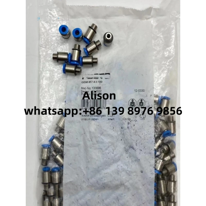 

10pcs QSM-M7-4-6-I 153319 153321 FESTO-Type Threaded Quick - Connect Fittings
