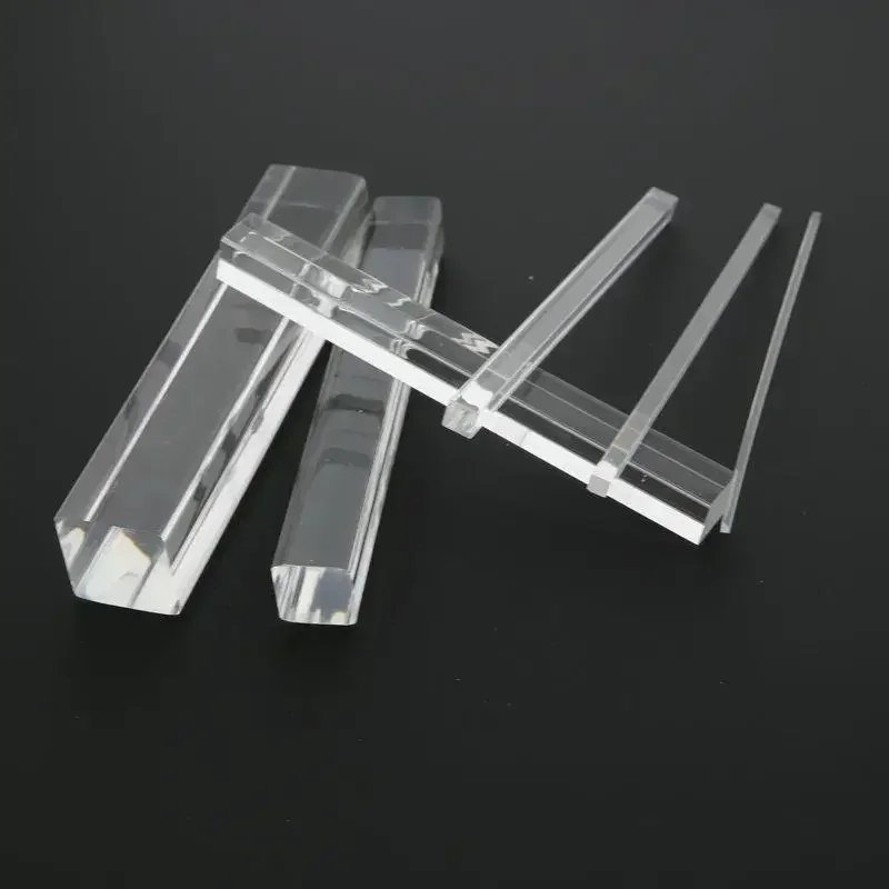 10 قطعة ~ 1 قطعة مربع شفاف الاكريليك عصا شبكي بار عدد وأدوات قضيب حامل حامل مخصص قطع طول 100 ~ 500 مللي متر