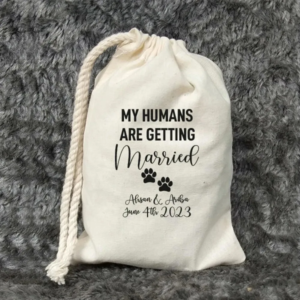 20 pcs My humans are getting married Hangover Kit-Bachelorette Party Favors-Pet lover Invitation ideas-Doggie Bag