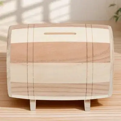 かわいい木製貯金箱 子供用 本物の木製コインボックス オーナメント ホームデコレーション テーブルコインバンク 子供用貯金箱 デスクトップデコレーション ギフト