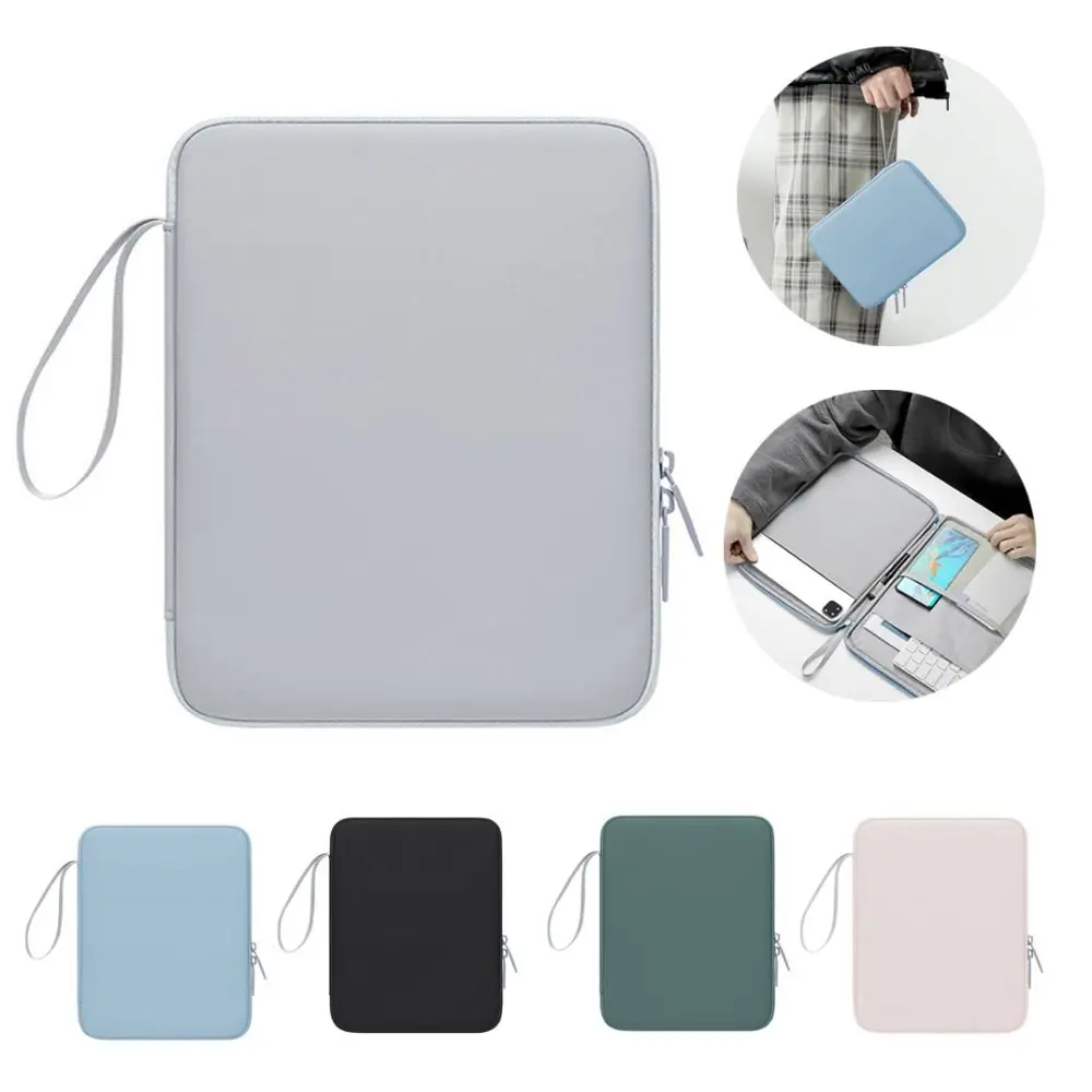 

Universal 10.9/12.9inch Tablet Sleeve Bag Waterproof Shockproof Carrying Case Multilayer Handle Tablet Storage Bag