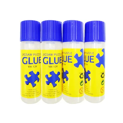 120ml Non-toxic Eco-friendly Glue Jigsaw Puzzles Conserver Self Apply Fast Dry For Diy Sticking Paper Liquid Transparent Gel