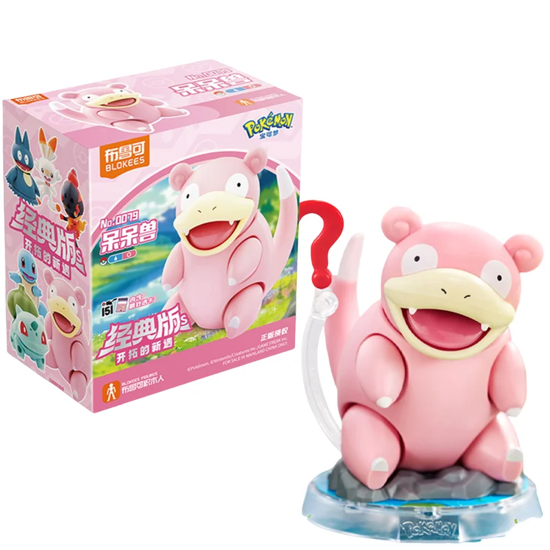 BLOKEES Original POKEMON Bausteine Pikachu Charmander Psyduck Sprigatito Eevee Lucario Pokémon Action Figur Spielzeug Geschenk 10