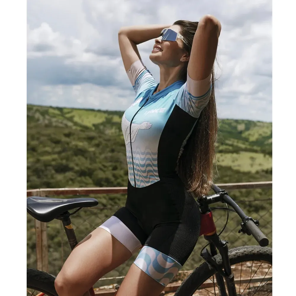 2024 LOVE Macaquinho Rio Blues Lynce Brasil Triathlon Female Jumpsuit Bike Jersey Clothing Riding Skinsuit Mtb Ropa Ciclismo