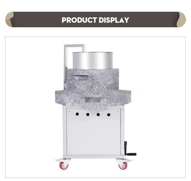 Electric Stone Mill Pulping Machine for Grinding Rice Soybeans Sesame Seeds and Making Rice Noodles