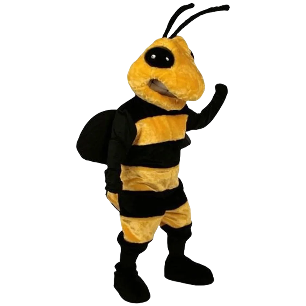 Hornet Mascot Costume Adult Size Hornet Bee Mascotte Outfit Suit Party Halloween Christmas Carnival Costumes SW545