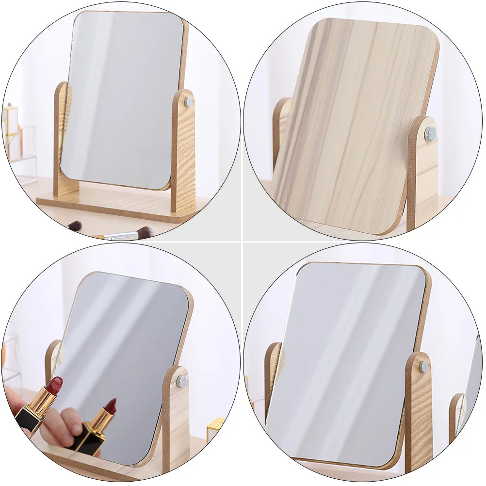 Makeup Mirror Rotating Dual-Sided Mirror Desktop Vanity Dresser Table Decor Practical Beauty Tool Home Bedroom Decor