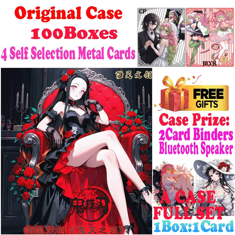 

2025 Newest Case Wholesale Hailing Culture Demon Slayer Colored Paper Nezuko Trading Card Mitsuri CCG TCG Hobbies Gift