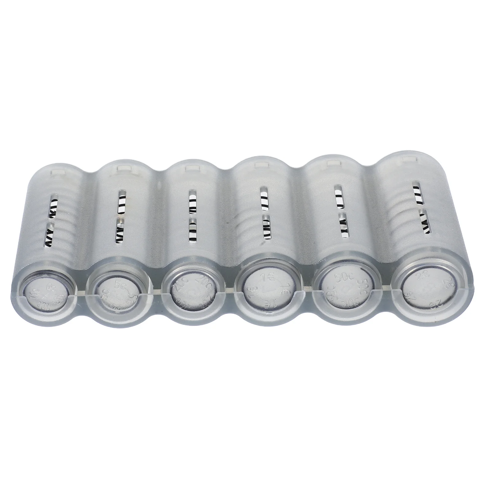 

Держатель, 6-слотовый пластиковый компактный органайзер для ежедневного использования в путешествиях, портативный диспенсер для монет, ящик для хранения