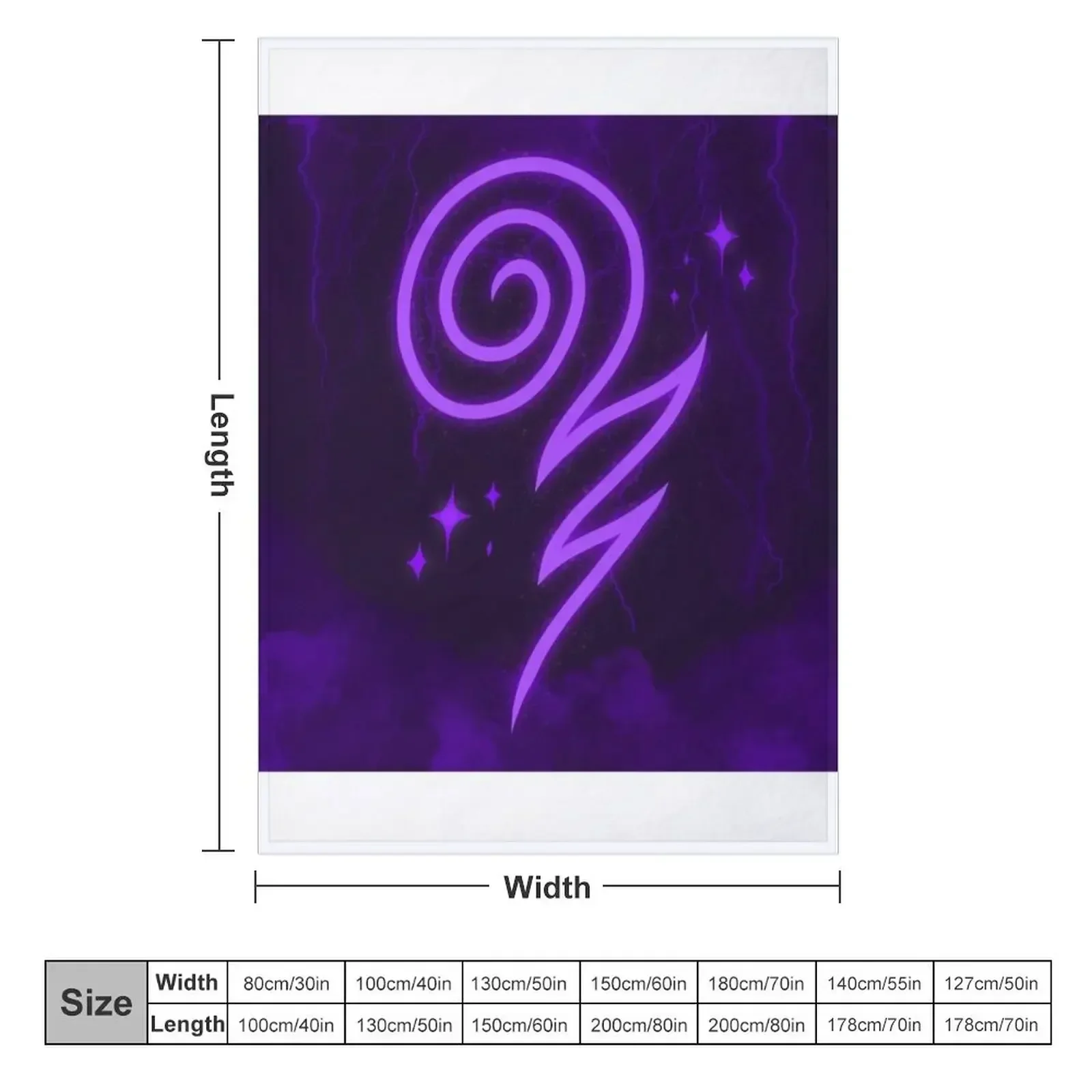 Wizard101 - Storm Casting Symbol Throw Blanket couch cozy soft plush fuzzy picnic outdoor blanket