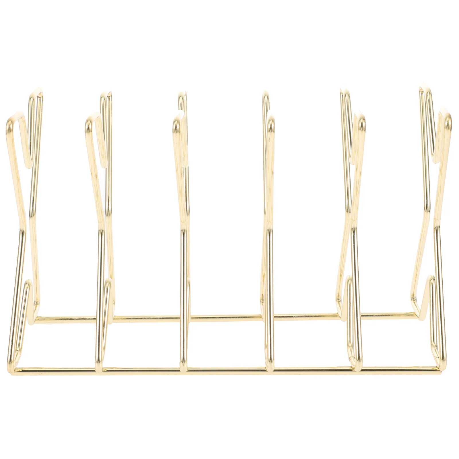 

Sturdy Iron Bookstand Safe Smooth Surface Desktop Book Ends Multi-Function Organizer Home Library Study Room Filing Boxes