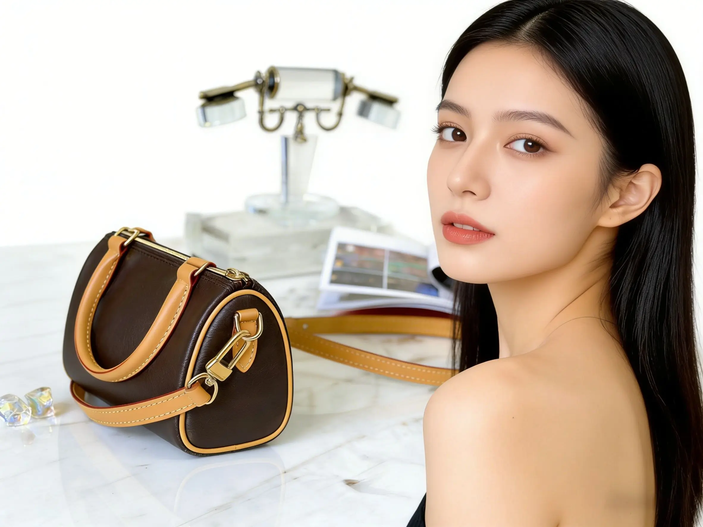 

Classic Shoulder Luxury Bag For Women Luxury Crossbody Shopper Fashion And Vintage Genuine Leather