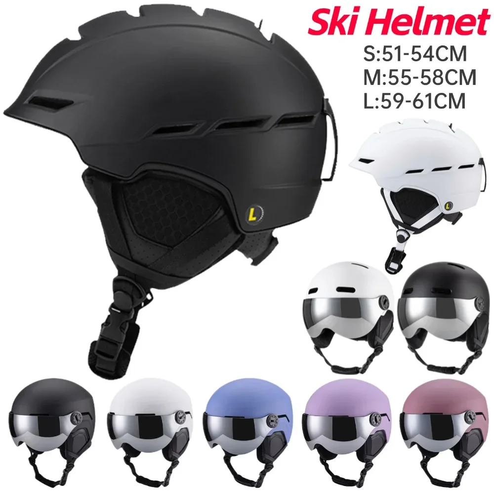 Outdoor Winter Ski Helmet Half-covered Anti-impact Skiing Helmet Protection Cap For Men Women Skateboard Snowboard Safety Helmet