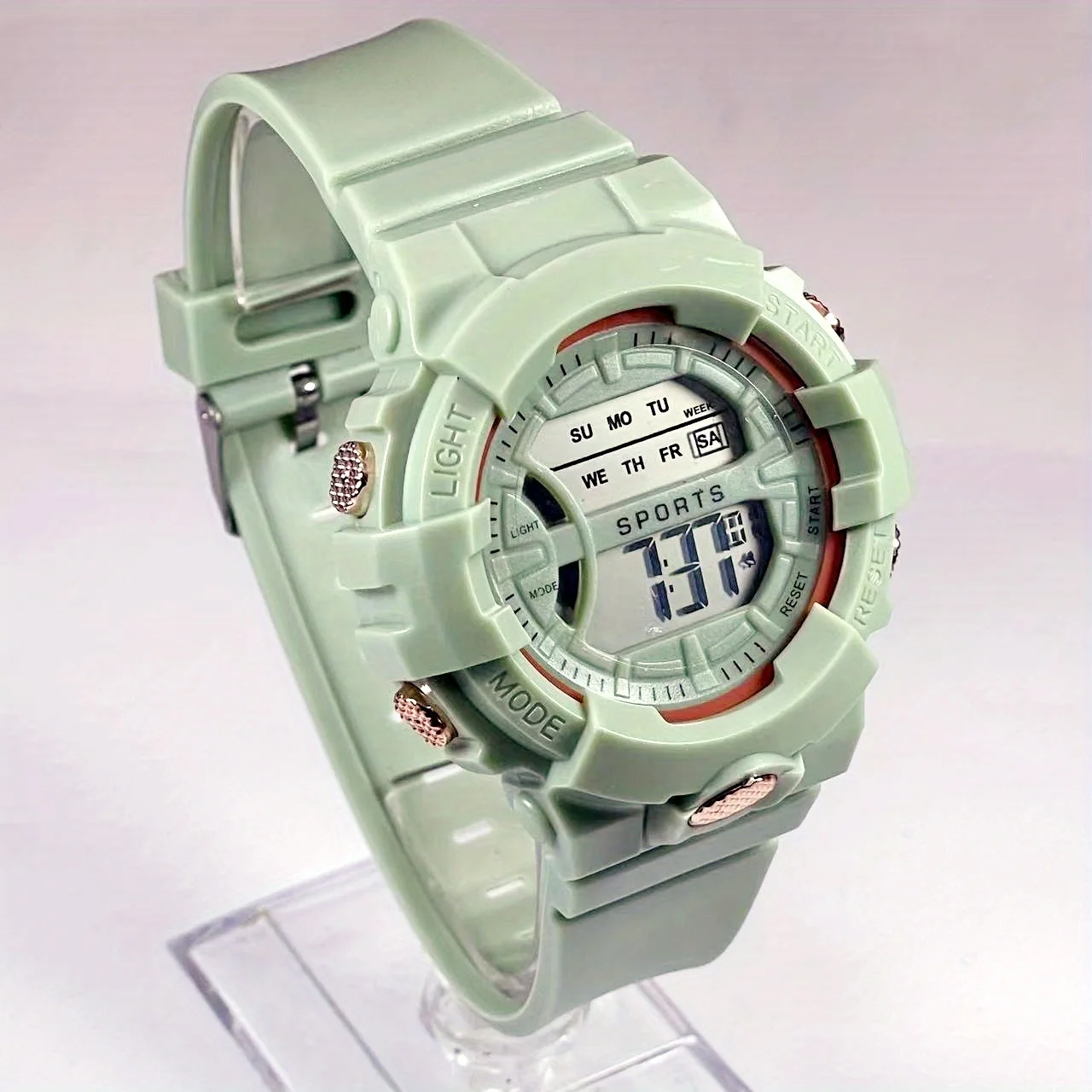 Reloj electrónico deportivo multifuncional, luminoso, resistente al agua, suministros de aprendizaje para estudiantes, moda de ocio