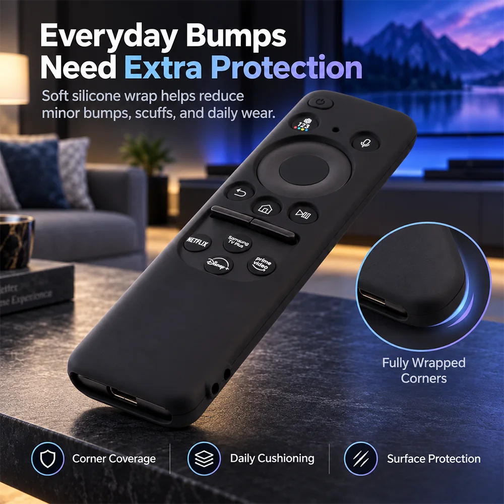Silicone Remote Protective Cover for Samsung TV Remote Control Model BN59-01432A BN59-01432J Protective Cover Glow in the Dark