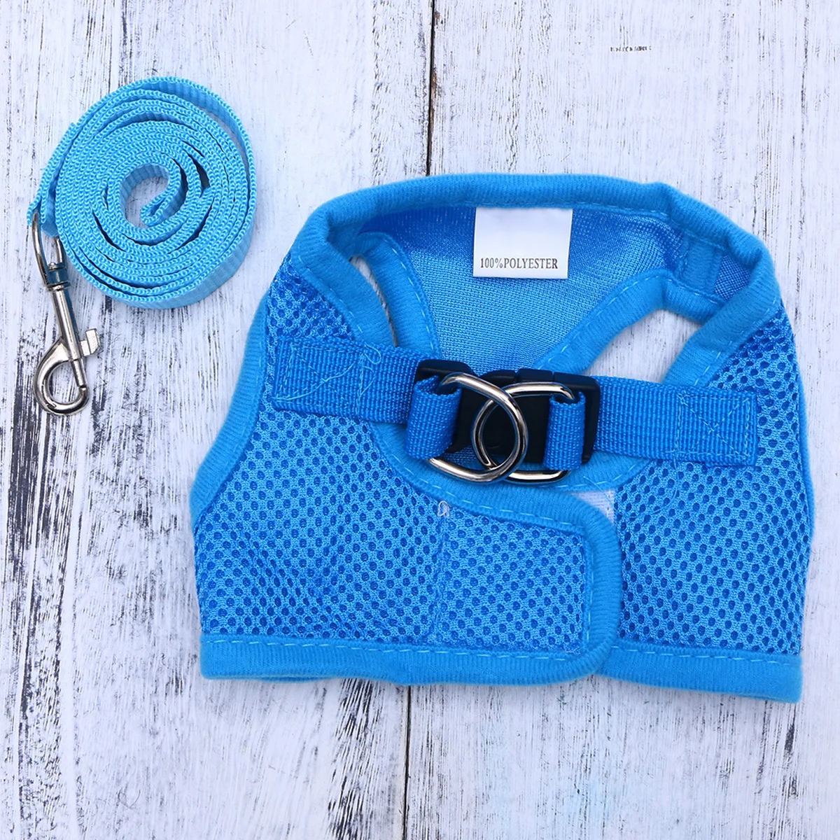 

Breathable Mesh Dog Harness Vest Leash Set Pet Supplies Size S Blue High Quality Lightweight Sturdy Nylon Outdoor Exploration