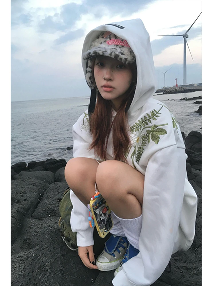 

Мужская толстовка Cleanfit с вышивкой, осенняя, для подростков, в американском стиле, верхняя одежда, прямой крой, длинный рукав