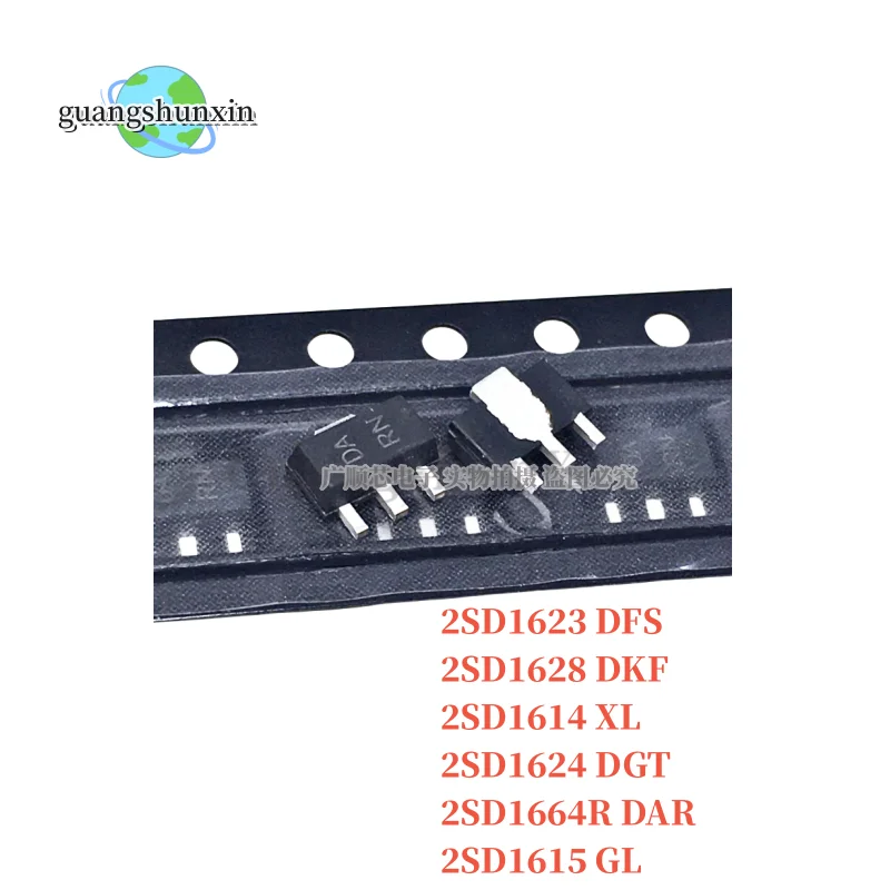 20 pz originale 2 sd1623 DFS ** 2 sd1628 DKF * 2 sd1614 XL 2 sd1624 DGT * 2 sd1664r DAR * 2 sd1664 2 sd1615 GL SOT-89 Transistor