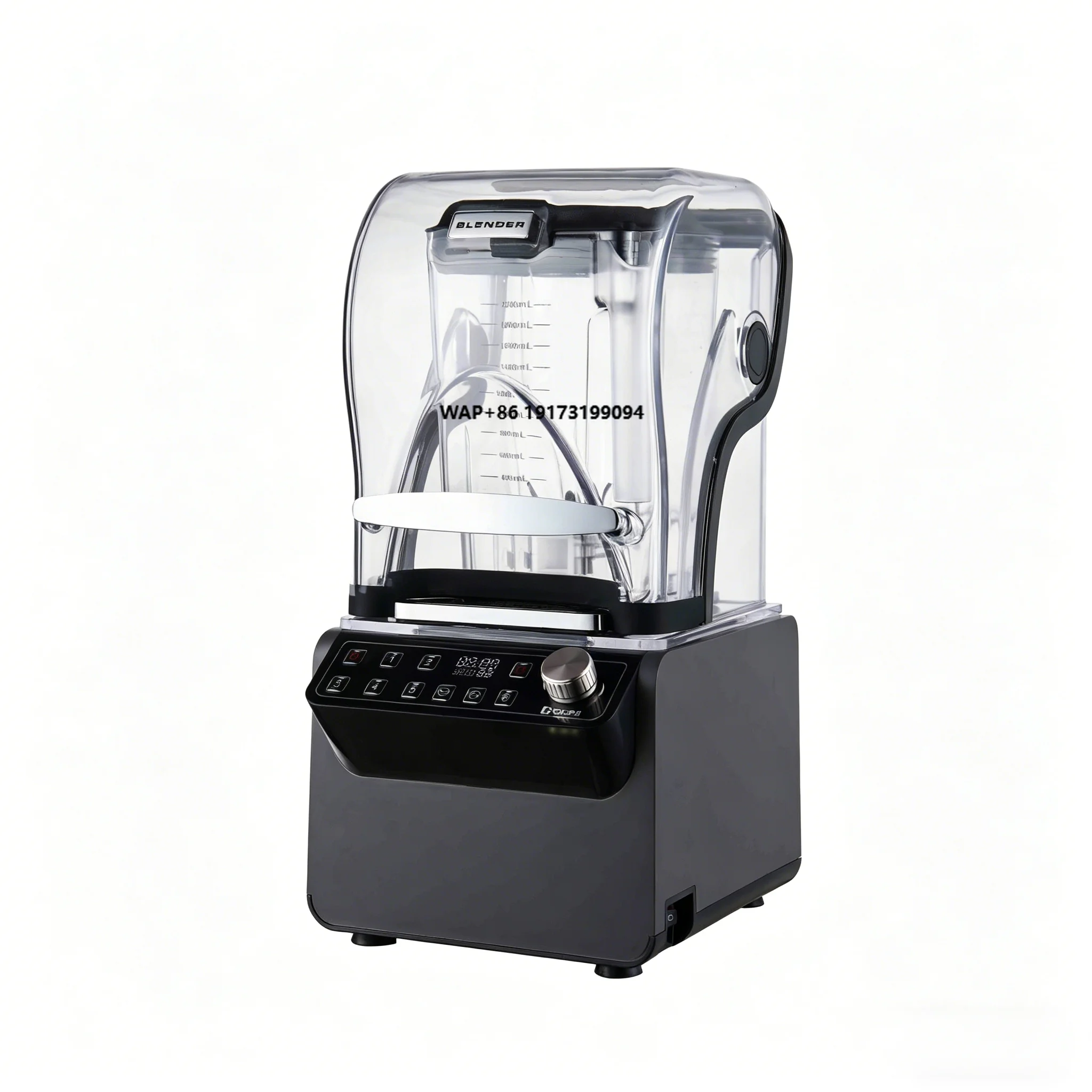 Professional High Speed Commercial Smoothie Blender Machine for Frozen Fruits, Ice Crushing, Shakes & Juices