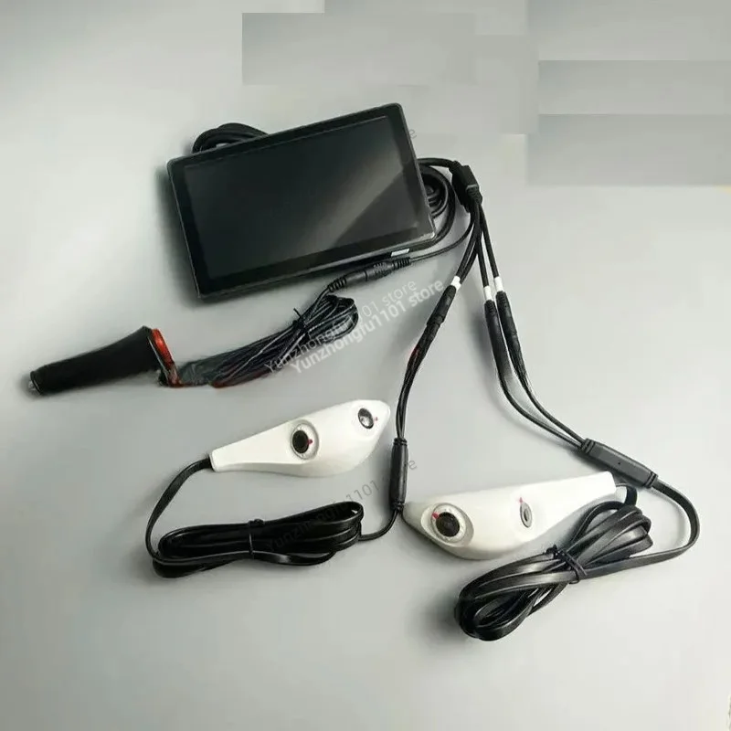 7 Inch Dolphin Type Car Rearview Mirror Camera AHD 1080P HD Front Rear Dual Lens Integrated Dash Cam Video Recorder