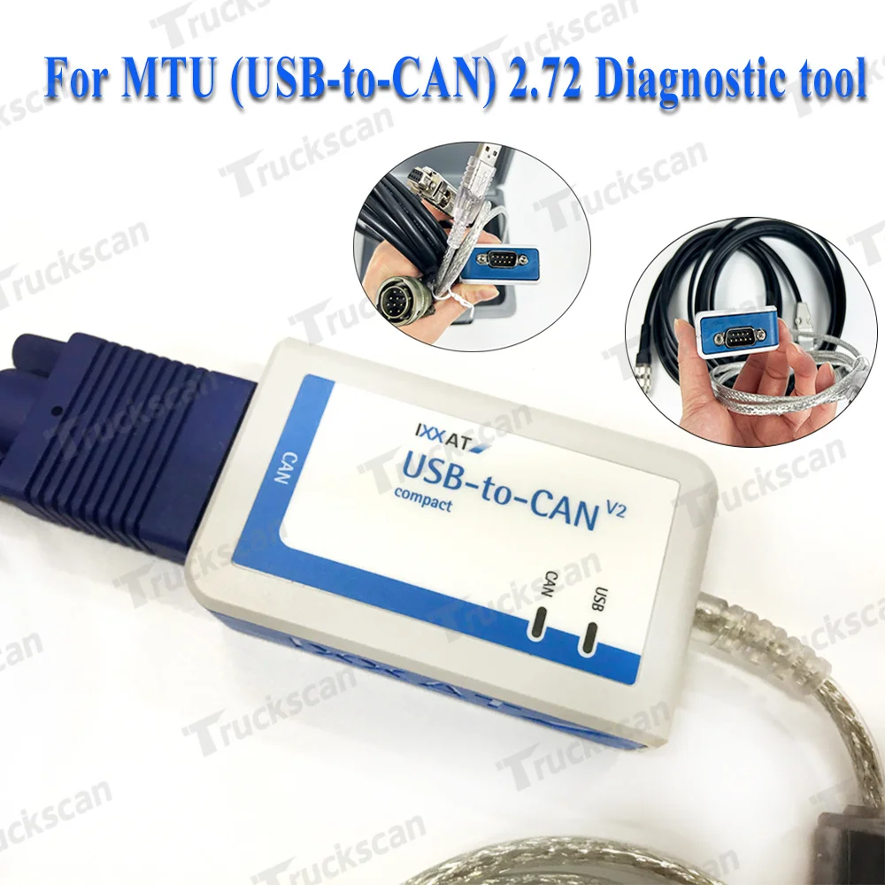 

Daignostic Scanner MTU DIAGNOSTIC KIT USB-to-CAN MTU Diasys 2.72 MEDC ADEC Full Kit MTU Diasys MUT MEDC cable