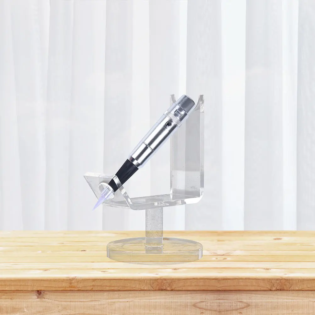 

2Pcs Acrylic Rack Tattoo Machine St Eyebrow Pen Holder Eyebrow Machine Holders Storage Bracket Durable Solid Desktop Decor
