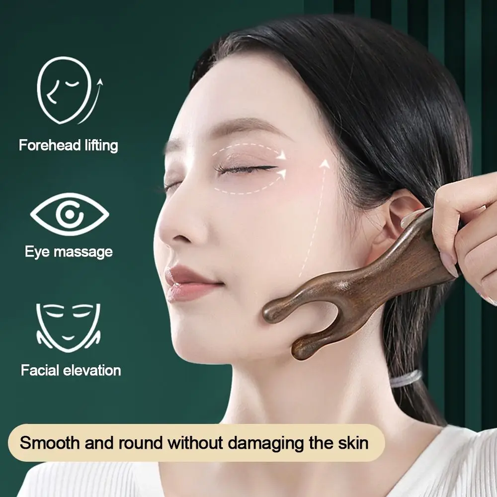

Useful Anti-Static Massage Comb Scraping Scalp Sandalwood Nose Massager Wood Blood Circulation Hair Comb