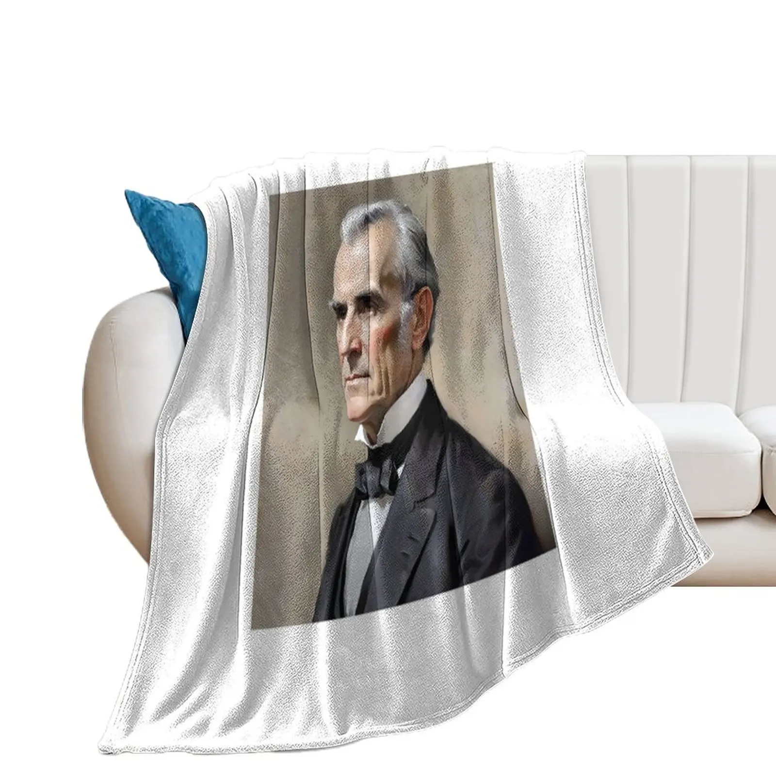 Portrait Of James K. Polk- U.S. Presidents Series Throw Blanket Soft Big Decorative Sofas Beach Blankets