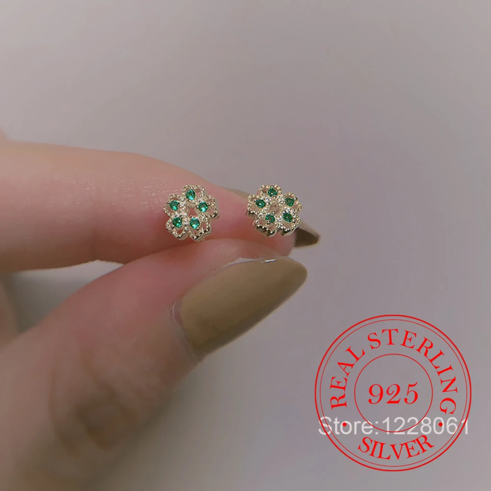 925 Sterling Silver Jewelry 18K Gold Plated Cute U Shaped Stud Earrings for Women Wedding Party Jewelry For Girls Friend Gift