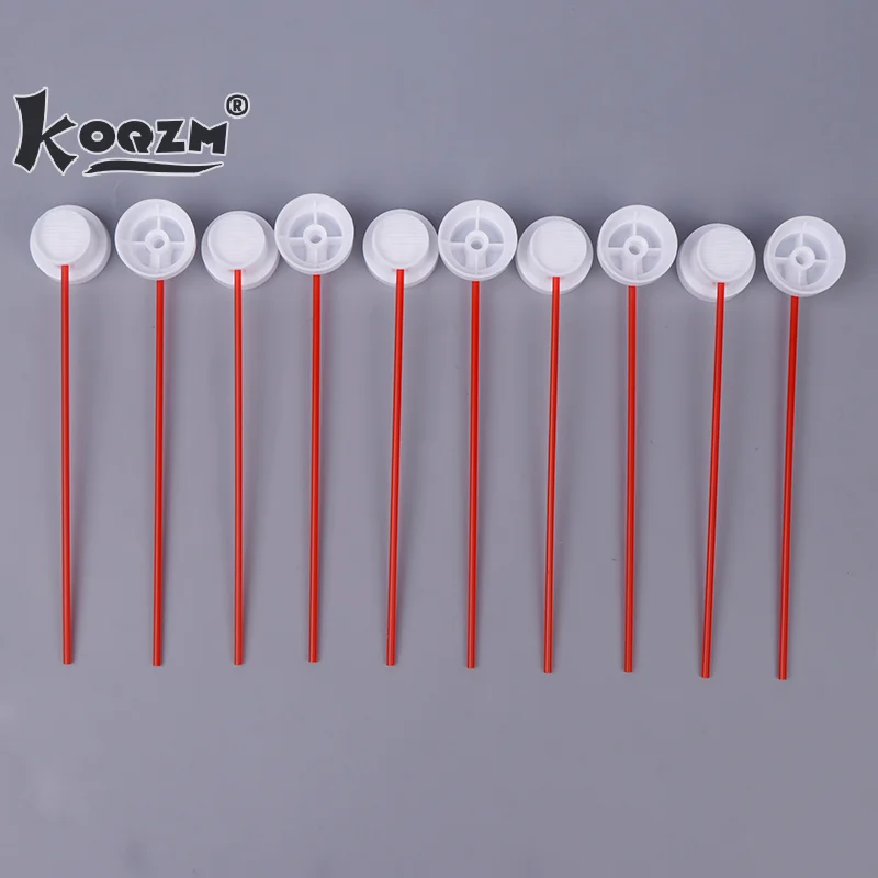 10 Stück Sprüh-Farbkappen, passend für weibliche Dosen, Nadelkappe, Sprühdose, Düse, Sprühfarbdüsen, Sprühfarbenspitzen, roter dünner Schlauch