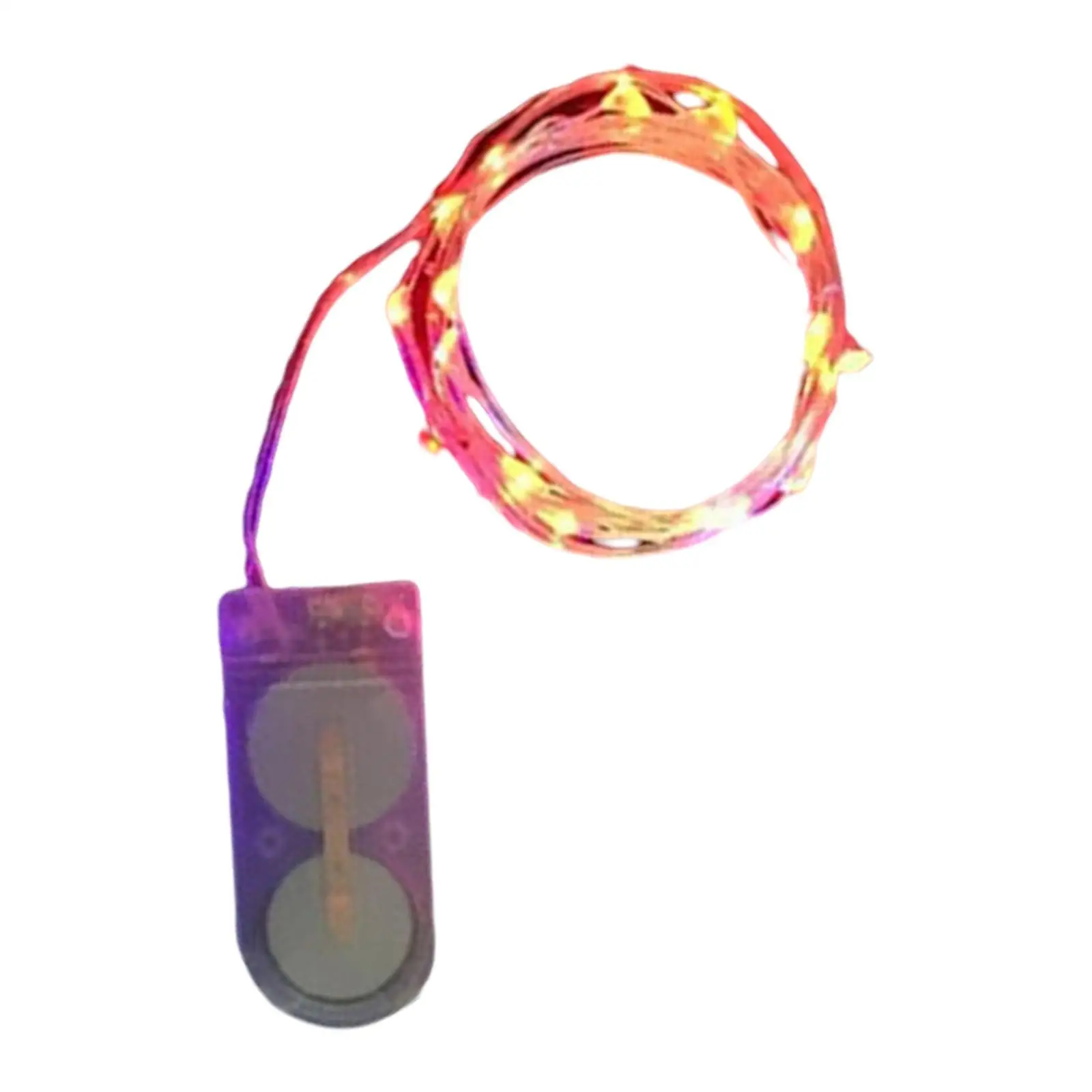 2M LED Copper Wire String Lights 20 Clear White Fairy Lights Bendable Wire for Garden Party and Home Accent Decor