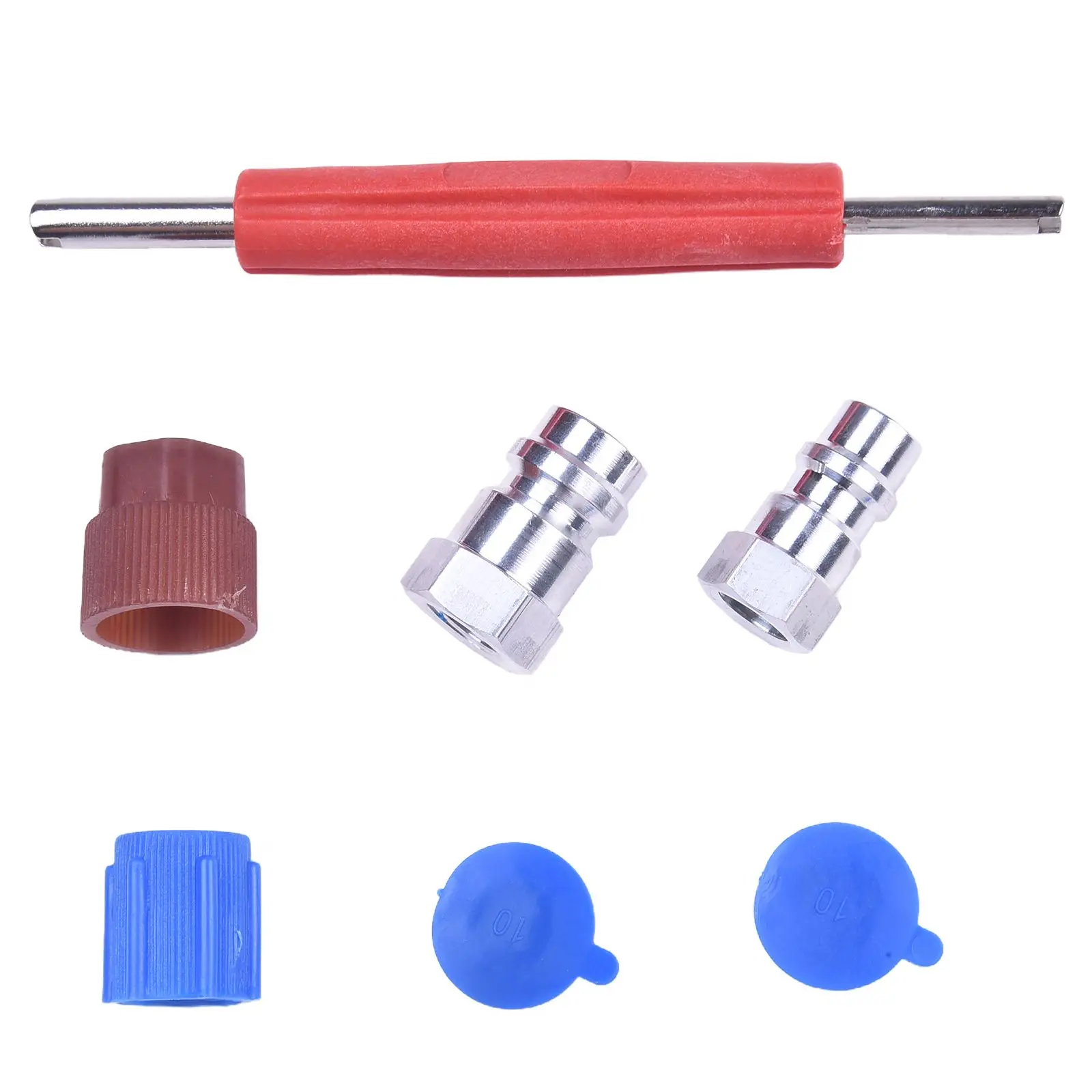 Converter Adapter Cap Valve Kit Adapter Retrofit Cap Valve Kit Retrofit Couplers Valve Core Remover Package Content