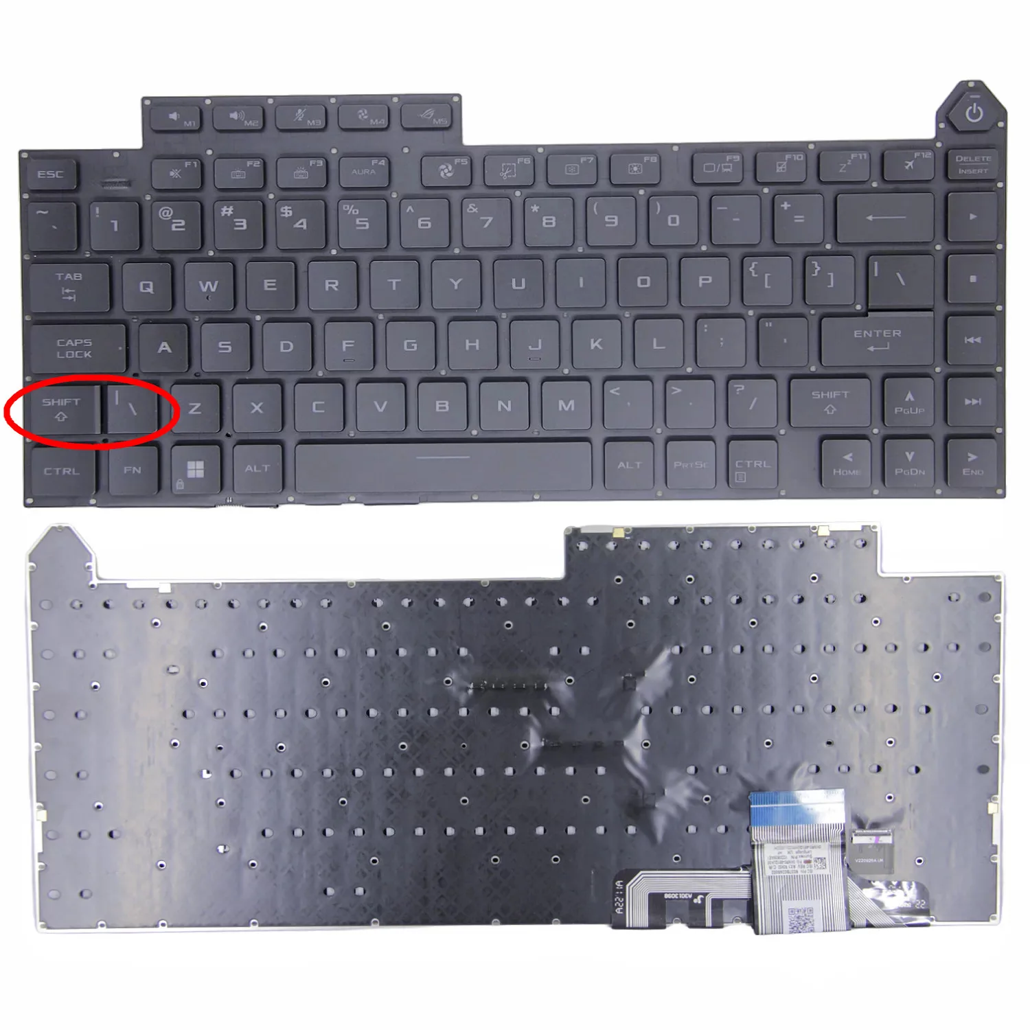 New  for   Asus ROG Strix G634 G634J G634JY G614 G614J US keyboard Per-key RGB backlit