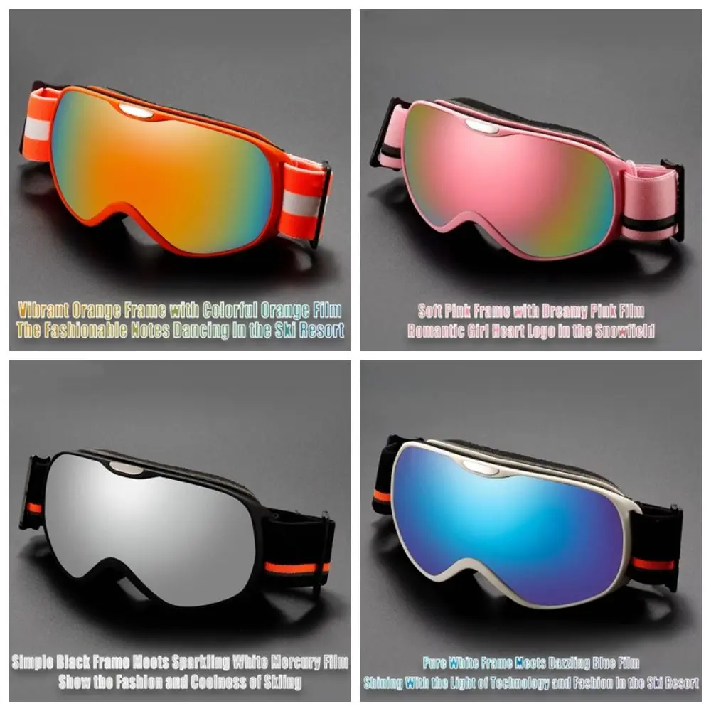 

Outdoor Sports Double-layer Children's Ski Goggles Anti-fog Anti-sand Ski Glasses Colorful Coated Snow Eyewear Winter Sports