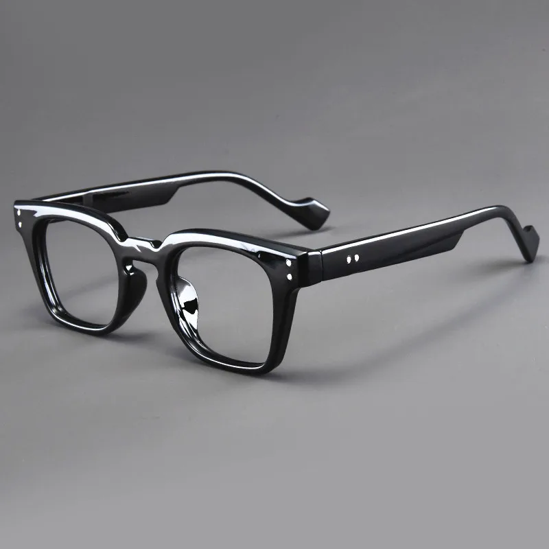 Premium-Anti-Blaulicht-Brille, Retro-Quadratrahmen, Unisex, stilvolle Computerbrille, bequem, leicht – Detail 5