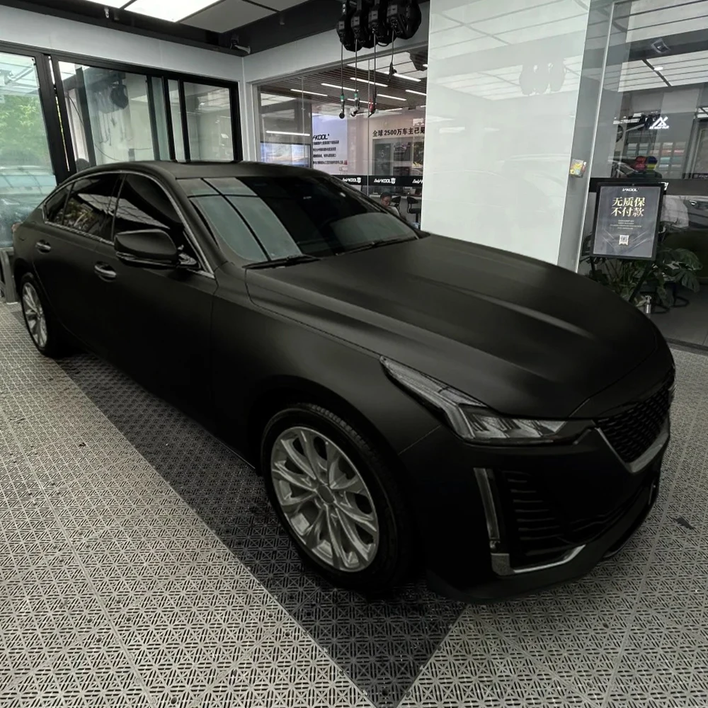 

Car Sticker Matte Black Car Wrapping Vinyl Film Color Change Film PET Bubble Free Wrap Decals PVC Sticker Car Accessories