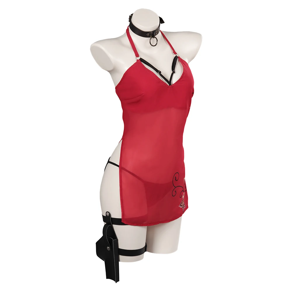 ملابس داخلية مثيرة من Ada Wong ، ملابس قصيرة ، ملابس الشر ، 4 ملابس للفتيات والنساء ، بدلة حفلات الهالوين للكبار