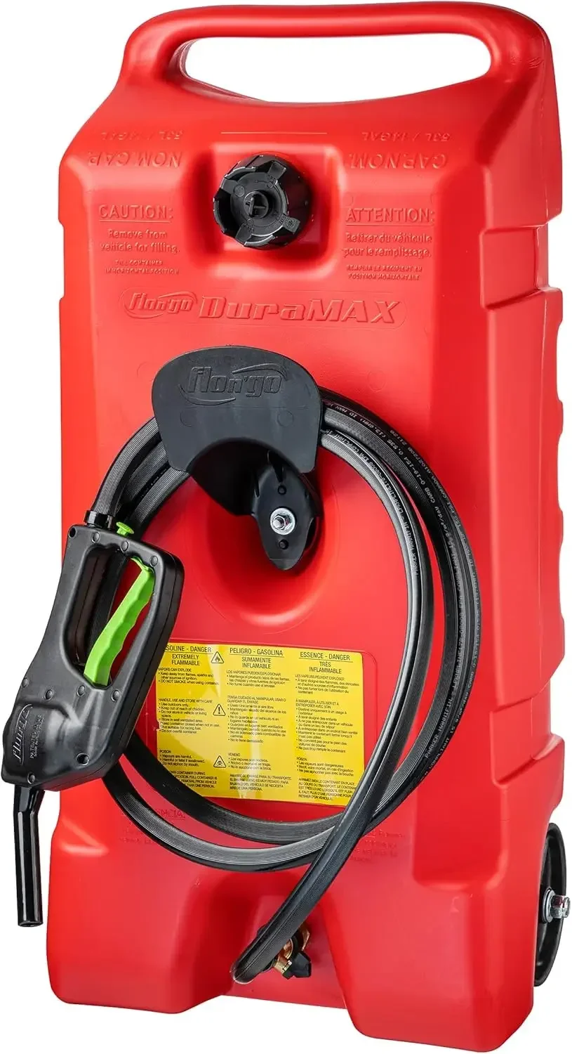 -For Flo N' Go Duramax-Caddie Portable Pour Conteneur De Carburant Précieux, 14 Gallons, Pompe À Siphon De