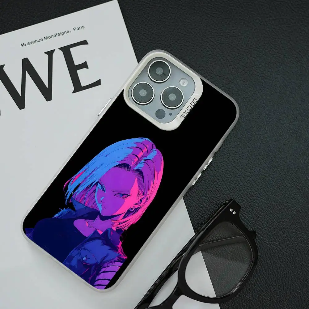 D-dragon Ball A-Android 18 Phone Case For IPhone 17 16 15 14 13 12 Mini 11 8 7 Pro Max Plus Colorful Phone Case view 2